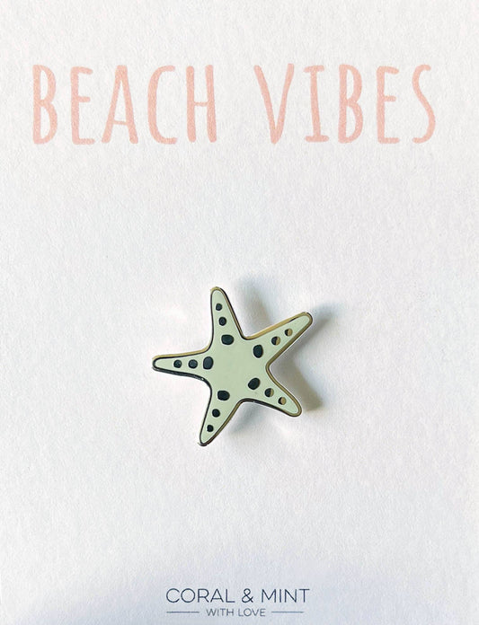 Starfish enamel pin