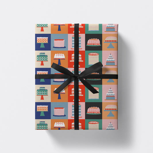Cakes Pattern Gift Wrap