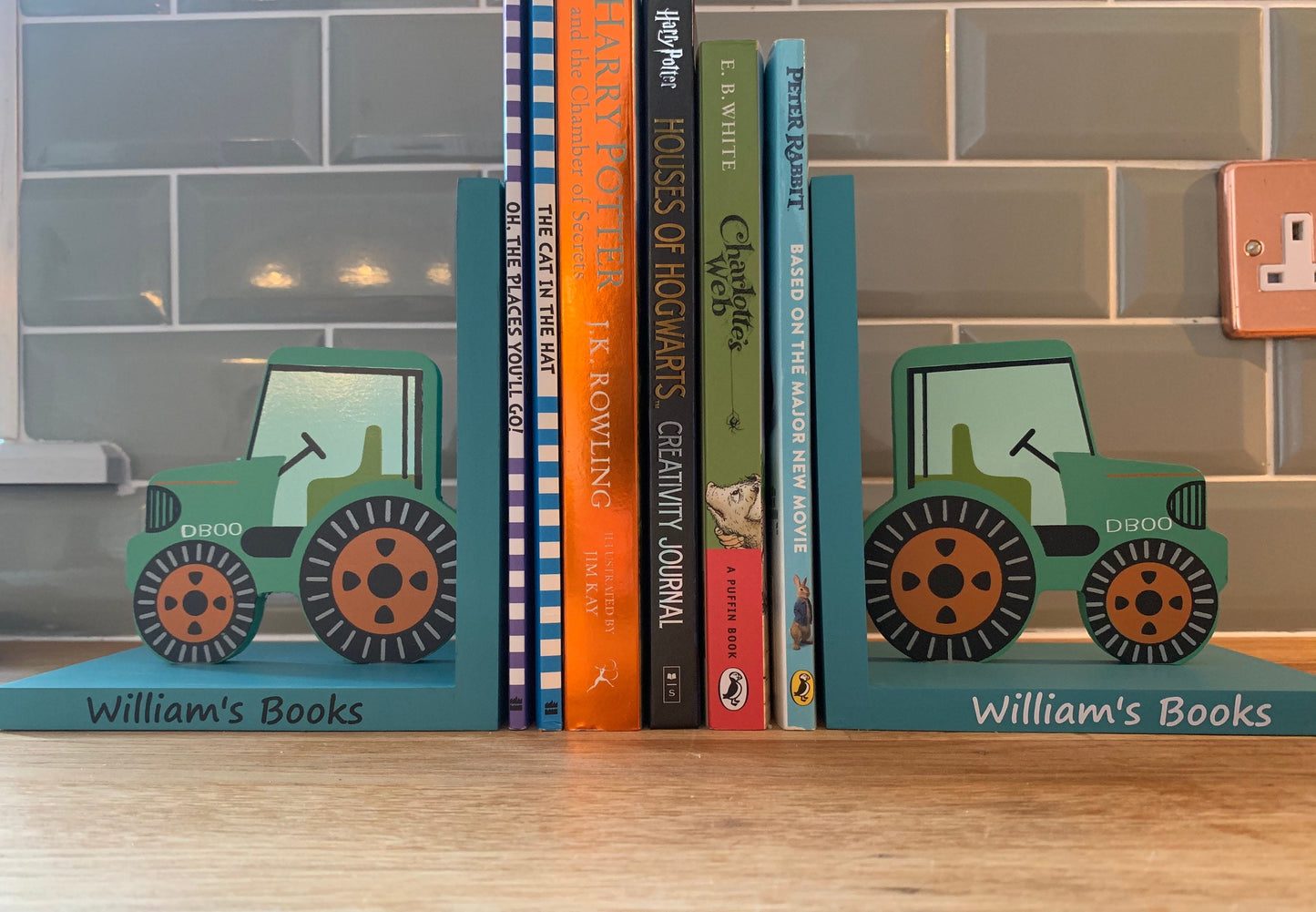 Tractor bookends