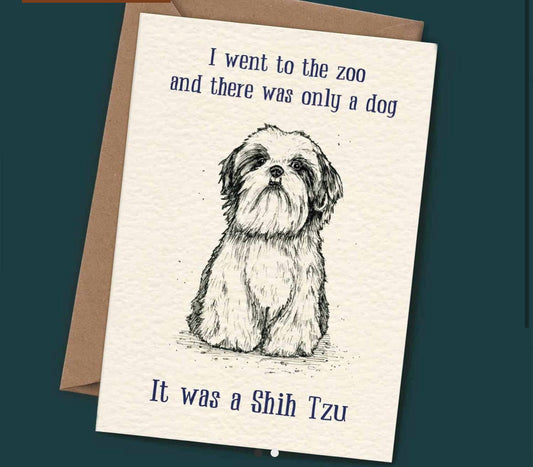 Zoo Shih Tzu Card - Everyday Card